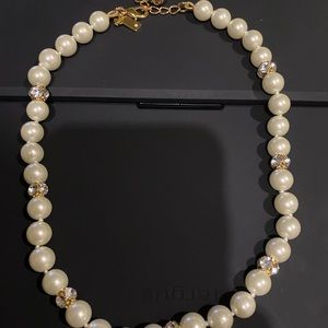 Kate Spade Lady Marmalade pearl crystal necklace
